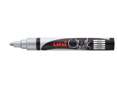 Krijtstift Uni-ball chalk rond 1.8-2.5mm zilver
