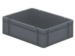 Euronorm-stapelbak 10l 120x400x300mm Wanden/bodem Gesloten Grijs