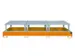 bac de rétention,p. 3xIBC,vol. rétention 1000l,HxlxP 780x3850x1460mm
