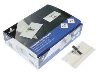 Naambadge Kangaro 40x75mm doos a 24 stuks met clip, speld en insteekka - 6