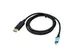 i-tec C31CBLDP60HZ, 1,5 m, USB Type-C, DisplayPort, Mannelijk, Manneli