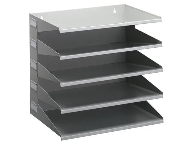 Sorteerrek 5 Vakken Grijs