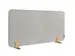 Elements Bureauscherm akoestisch 60x120cm Licht Grijs Houders