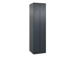 locker,HxBxD 1850x500x500mm,2vak,vak B 250mm,cil.-slot,staand op vloer