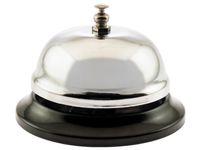 Receptiebel, uit staal, diameter 85 mm