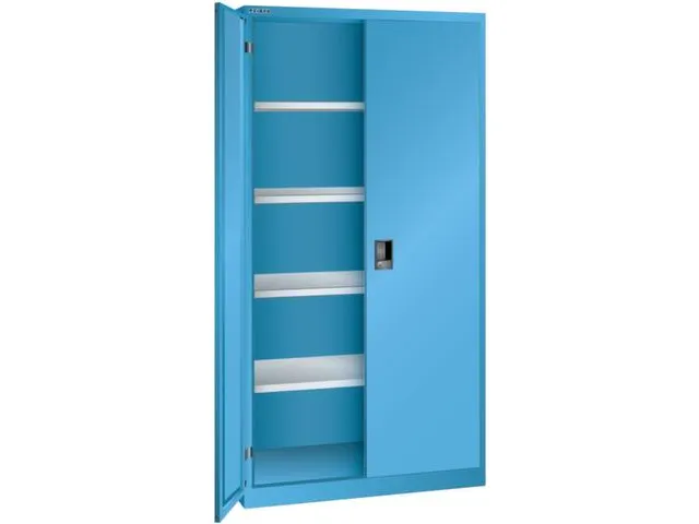 universele kast,HxBxD 1950x1000x580mm,4xStalen bodem,key lock,sokkel