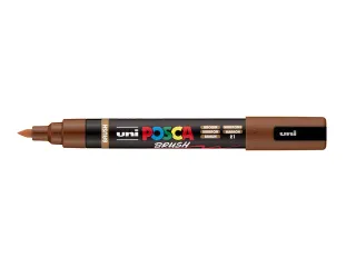 Paintmarker Uni POSCA PC-5BR brushpunt M bruin - 2