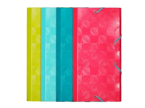 Elastomap 1928 met 3 kleppen ft DL Assorti kleuren karton