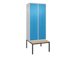 Z-garderobekast,HxBxD 2120x800x815mm,4vak,vak B 400mm,cil.-slot