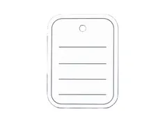 Prijskaart 40x50 mm met gat gelinieerd, doos a 500 stuks