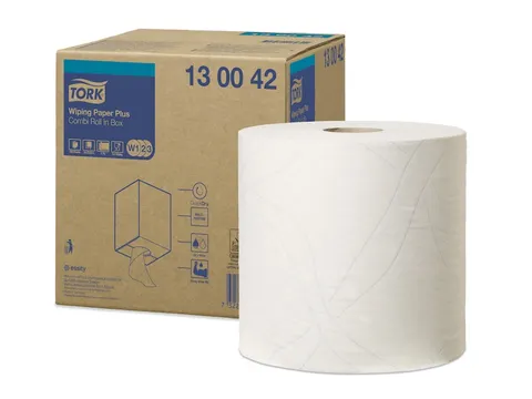 Tork 130042 W1,W2,W3 Plus Poetspapier Premium 2-laags Wit 255m