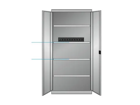 elektrische kast met openslaande deuren,HxBxD 1950x1000x580mm