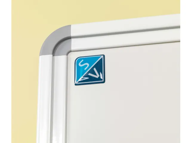 Dubbelzijdig Whiteboard 180x75cm Mobiel Emaille wit profiel