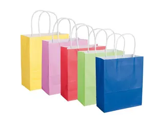 Folia Papieren Kraftzak 12x15cm geassorteerde kleuren 10 stuks - 3
