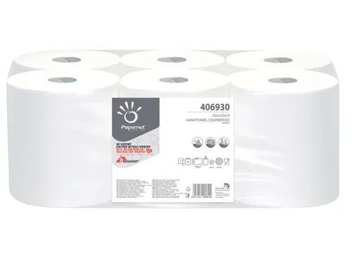 Handdoekpapier 416610 1-laags Centerfeed Wit Cellulose