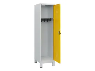 schoollocker,HxBxD 1630x400x500mm,1vak,vak B 400mm,draaigrendel,voeten - 1