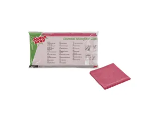Microvezeldoek Scotch-Brite Essential 360x360mm rood 10 stuks - 7