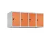 opzetkast,v. locker,4vak.,vak B 300mm,HxBxD 500x1200x500mm