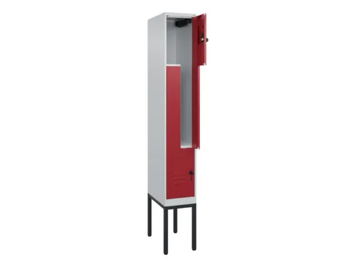 Z-garderobekast,HxBxD 2120x300x500mm,vak B 150/300mm,draaigrendel