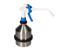 sproeifles,RVS,1l,HxØ 300x165mm,spuitstuk,m. pomp,sproeier