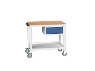 werkbank,verrijdbaar,HxBxD 930x1000x600mm,multiplexblad - 1