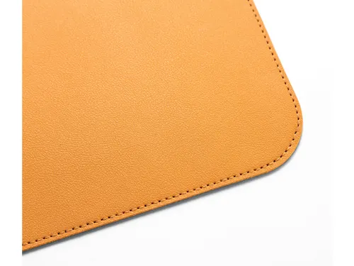Onderlegger oprolbaar Sigel geel-grijs, 800x300x2mm imitatieleer, dubb