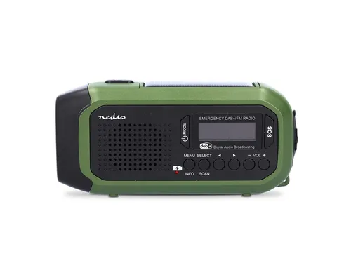 Noodradio Nedis DAB+ FM zonnepaneel