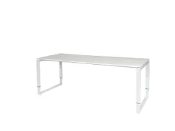 Domino Plus Bureau Hoogte Verstelbaar 2000x800mm Wit 25mm Wit O-Poot