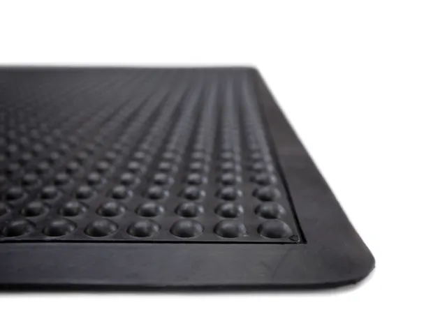 werkplek-vloerbedekking,enkele mat,HxLxB 13x900x600mm,rubber,genopt