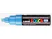 Verfstift Posca PC8K Brede punt 8mm schuin lichtblauw