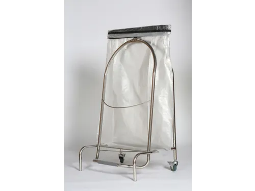 vuilniszakstandaard,v. 1x110l,HxBxD 940x550x425mm,frame gepolijst