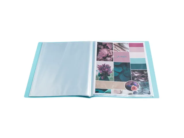 Protège-documents semi-rigide en PP recyclé 40 vues Skandi - Couleur