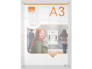 Premium Plus acryl informatiebord wandgemonteerd A3 - 2