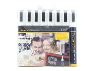 Krijtstift Securit SMA-510 Schuin 2-6mm Wit 8 Stuks - 5