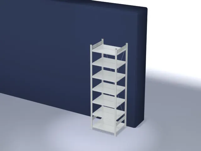 dossierstelling,grondveld,HxBxD 2350x810x635mm,vaklast 90kg