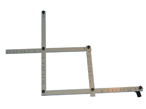 Pantograaf Rumold P4 hardhout lengte 34cm grijs gespoten