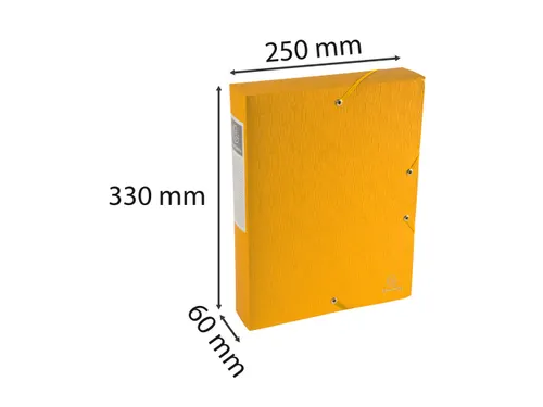 Klasseerdoos Scotten rug 60mm A4 geel