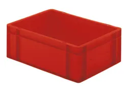 Euronorm-Stapelbak 33l 175x 600x 400mm Wanden/Bodem Gesloten Rood