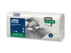 Reinigingsdoek Tork Cleaning W4 flexibel nonwoven 120st wit 510479