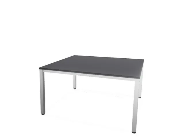 vergadertafel,HxBxD 740x1400x1400mm,hoekig,CC-zwart