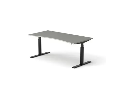 Elektrisch ihv bureau HxBxD 640-1300x1800x900/800mm blad grijs