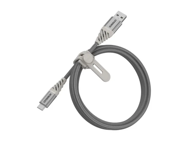 OtterBox Premium Datatransferkabel USB-A naar USB-C 1m zilver