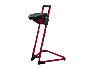 Stahulp H 600-850Mm Zitverstelling Zitting zwart/onderstel Pu/rood - 1