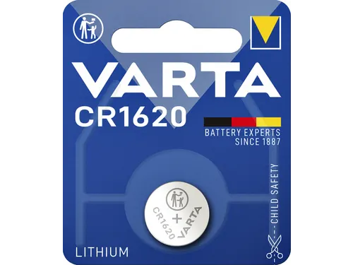 Batterij Varta knoopcel CR1620 lithium 3V blister à 1 stuk