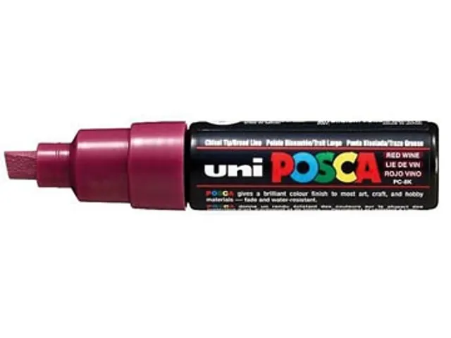 uni-ball Paint Marker waterbasis Posca PC-8K wijnrood