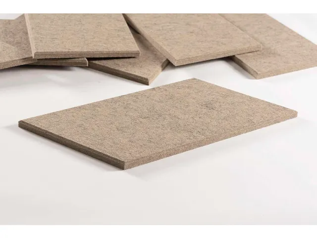 Carreau acoustique PET-Feutre Parallélogramme Beige 30x25cm 22pcs