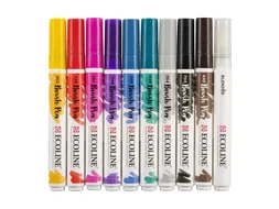 Brushpen Talens Ecoline Handlettering blister à 10 stuks assorti