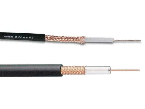 Coaxkabel Rg-59 B/U Mil Zwart