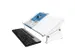 documenthouder,v. bureau,HxBxD 160-235x536x278mm,acryl,transparant