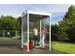 rokersoverkapping,HxBxD 2360x1720x1580mm,wanden gegolfd polycarbonaat